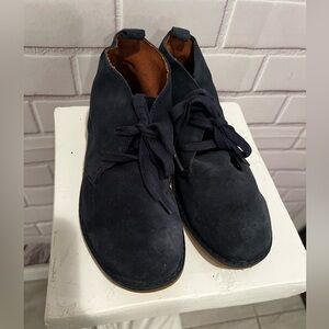 GYMBOREE boys chukka boot tapestry navy suede/size 1